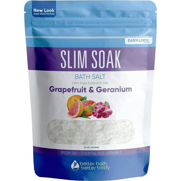 32 Oz Epsom Salt With Grapefruit, Geranium, And Orange Essential Oils, Vitamin